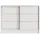 beautysofa MIRELA 121 x 85 x 43,5 cm Weiß