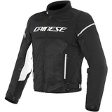 Dainese Air Frame D1 Tex Jacket Motorradjacke Sommer , Schwarz/Schwarz/Weiß , 50