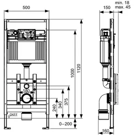 TECE TECElux WC-Modul 100
