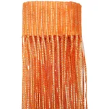 Odot Fadenvorhang für Türen, Fadenvorhang Balkontür Türvorhang 1 Stück Terrassentür Vorhang Fliegengitter Fransen mit Stangendurchzug für Raumteiler Wand Fenster (Orange,100x200cm)