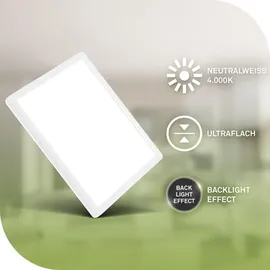 Briloner LED Panel 11 Leuchtmittel eckig weiß
