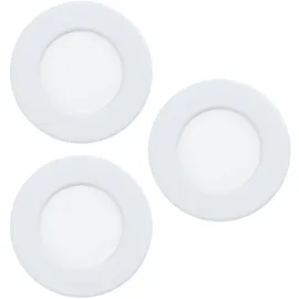 EGLO Fueva 5 3er Set Einbauleuchte Ø 8,6 cm weiß