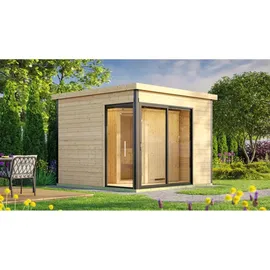 Weka Design-Saunahaus 412 inkl. 9 kW Ofen + int. Steuerung