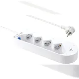 Sygonix Steckdosenleiste 1,40 m Weiß 1 St.