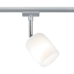 Paulmann URail Spot Blossom, Schienensystem Deckenleuchte G9, Metall Glas, Chrom, Leuchte Satin