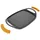 Ibili Grillpfanne Basic Stone 36 x 22,5 cm Stahl orange/schwarz