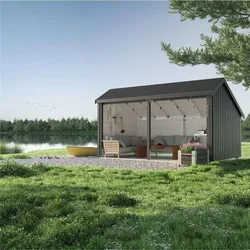 PLUS Multi Gartenhaus - 2 offene Module - 10,5 m2
