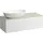 Laufen ILBAGNOALESSI Schubladenelement, 1 Hahnloch, Steinplatte Calce Avorio, Ausschnitt links, 120x50x37cm, zu WT-Schale H81897 7, H4313100979991, Farbe: Multicolor