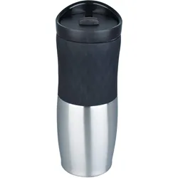 Thermobecher Built, silber/schwarz - 470ml
