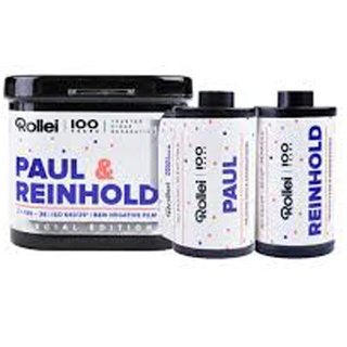 Rollei Paul & Reinhold Schwarzweiß-Negativfilm | 35 mm | 36 Aufnahmen | ISO 640 Doppelpack | Limitierte Edition zum 100-jährigen Jubiläum