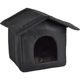 Lecerrot Outdoor Katzenhaus, Beheiztes Katzenhaus, faltbares wasserdichtes Katzennestzelt, Winterhaus für Katzen, Hunde, Wetterschutz für den Außenbereich, S/M/L