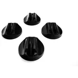 Disc-O-Bed Foot Pads, 4-Set, schwarz
