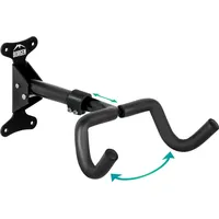 Borgen Fahrrad Wandhalterung I Fahrradhalter - Winkel und Wandabstand einstellbar bis 20 kg, klappbar, schwarz