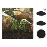 vidaXL Aquariensand 25 kg Schwarz 0,2-2 mm