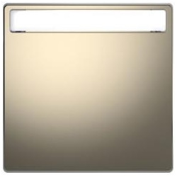 Merten Wippe  mit Schriftfeld, System Design, Nickelmetallic