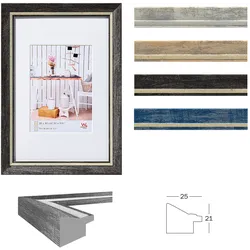 walther + design Chalet Designrahmen 18x24 cm WEISS
