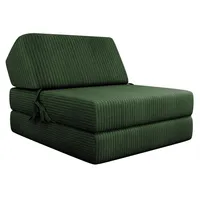 Mirjan24 Klappsofa, Grün, Textil, Rechteckig, 73x58x90 cm, Wohnzimmer, Sofas & Couches, Schlafsofas