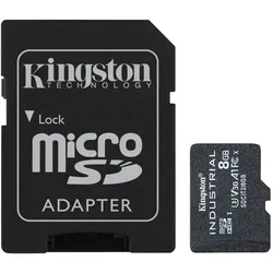KINGSTON MicroSDHC Karte Industrial 8GB inkl. SD-Adapter