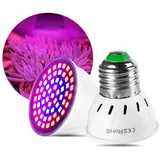Bweele LED Pflanzenlampe Vollspektrum,LED Wachsen Licht Pflanze Glühbirne Lampe Wachstum Gemuesegewaechs Pflanzenlampen Wachstum Tageslicht Pflanzenleuchte für Indoor Blume Pflanzen (E27-48)