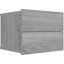 vidaXL Nachtschrank Grau Sonoma 40 x 30 x 30 cm Holzwerkstoff