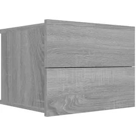 vidaXL Nachtschrank Grau Sonoma 40 x 30 x 30 cm Holzwerkstoff