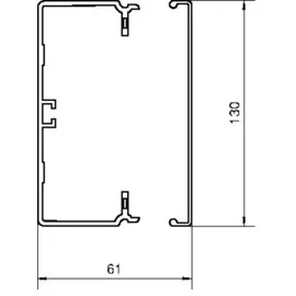 Hager Tehalit Leitungsführungskanal FB 60x130mm vw FB6013009016