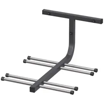 QLS Skihalterung Skiwandhalter Skihalter Skiträger Skiaufbewahrung Skistöcke N4 Für 4 Paar