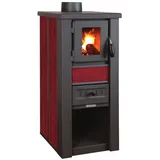 ProTermo Kaminofen Lava Ceramic Rot 6,5 kw, 35x44x78 cm Holzofen