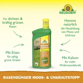 NEUDORFF Rasendünger Moos- & UnkrautStopp 1 l