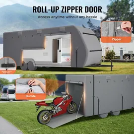 Vevor Wohnwagen-Schutzhülle 5,5-6,1 m Grau