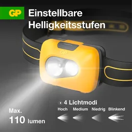 GP Stirnlampe 5.9 cm gelb