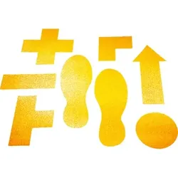 Bodenmarkierung Form "Fuß"