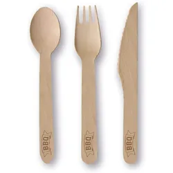 Amscan 9903256 - Holz-Besteck - BBQ Party (24 Teile)