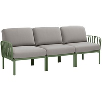 Komodo Gartensofa 3-Sitzer, agave / grigio