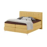 Musterring Boxspringbett Standardversion Dubai ¦ gelb ¦ Maße (cm): B: 217 H: 124
