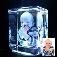 3D Kristallglas Bild Custom von Foto Turm