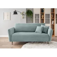 Home affaire Polstergarnitur Lazio modern und bequem, schmale Armlehnen, tolle Detailverarbeitung, (Set, 2-tlg., 3-Sitzer und 2-Sitzer), zwei verschiedene Fußfarben wählbar silberfarben