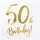 Partydeco Servietten gold