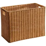 Fenteer Rattan-Korb, geflochtener Korb, Aufbewahrungskorb, Dekoration, Zeitungskorb, Schrank, Aufbewahrungskorb für Wohnheim, Schlafzimmer, S