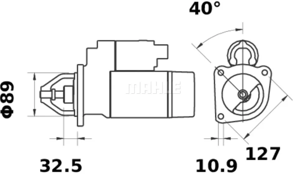 Preisvergleich Produktbild Starter MAHLE MS 4