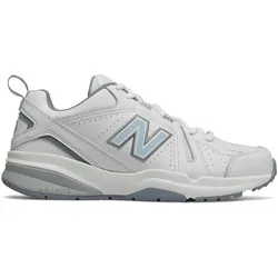 Walkingschuh NEW BALANCE "WX608", Gr. 38, blau (weiß, blau), Leder, Synthetik, sportlich, Schuhe