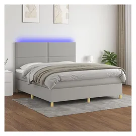 vidaXL Boxspringbett 180 x 200 cm Grau