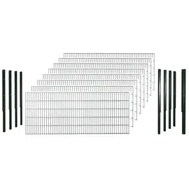 Hadra Doppelstabmattenzaun 2054 x 183 cm Grün/Stahl
