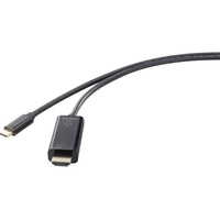 Renkforce USB-C® / HDMI Adapterkabel USB-C® Stecker, HDMI-A Stecker
