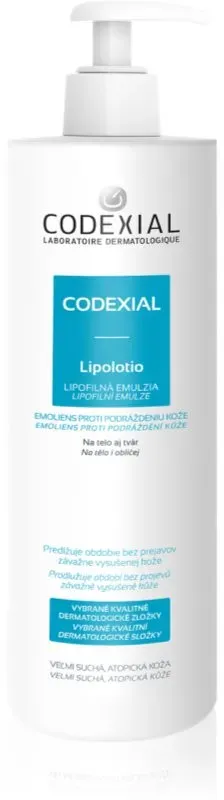 Spiridea Codexial Lipolotio feuchtigkeitsspendende Emulsion für Kinder und Erwachsene mit atopischer Haut mit regenerierender Wirkung 400 ml