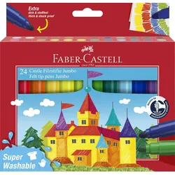 Faber Castell Filzstift Jumbo Super Washable 24er Etui