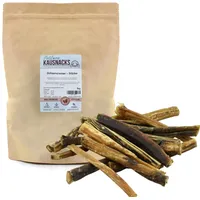 PetLove Ochsenziemer für Hunde (1kg) • Hundesnacks aus 100% Fleisch • Ochsenziemer Hund • Hundeleckerli getreidefrei • Getrocknete Kausnacks vom Rind für Hund • Barf-Snack Hunde