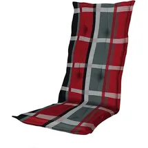 MADISON N.Y Hochlehner Auflage 120 x 50 x 8 cm rot kariert 1 St.