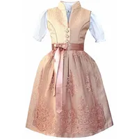 Alpenmärchen Dirndl Alpenmärchen Kinderdirndl inkl. Schürze und Bluse - ALM-K957 gelb 152