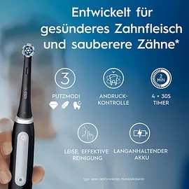 Oral-B iO Series 3 Duo matte Black/Ice blue mit Reiseetui + 2. Handstück